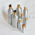 Cosmetic Aluminum Bottle with Bamboo Lotion Pump (PPC-ACB-065)